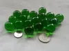 50 Piezas canicas de vidrio verdes de 19 mm 1.9 cm sólidas transparentes verdes máquina de juego juguete canicas bola decorativa
