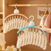 Varal multi-clip em formato de nuvem branco leitoso para uso doméstico, adequado para meias e roupas íntimas, uma ferramenta de armazenamento multifuncional para pequenas peças de roupa