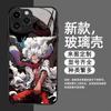 Funda para Teléfono One Piece Luffy Gear Five Nika iPhone 17Pm Funda de Vidrio Anime de Moda Apple 16 Funda Protectora
