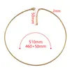 Cadena de Caja de Acero Inoxidable Color Dorado-Preservación Pulsera Cadena de Extensión para Collar Cadena de Cola Accesorios para Joyería DIY Hechos a Mano Venta al por Mayor