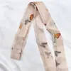 Faixa de cabelo Hanfu estilo chinês antigo faixa de cabelo estilo tinta lenço de seda estilo chinês tinta bambu fita amarrar bolsa cinto acessórios de vestuário