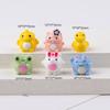 Acessórios de resina desenhos animados tridimensional mini pequeno animal mão diy creme cola caso de telefone móvel patch micro ornamentos de paisagem