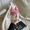 Bolsa Infantil Linda Princesa Lazo Bolso Cubo Niña Moda Bolso Cruzado Niña Bebé Monedero de Mano