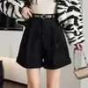 Pantalones cortos de pana de pierna ancha con puño, color café, temperamento retro, para mujer, otoño/invierno, petite, adelgazantes, para salir, pantalones de pierna recta bootcut
