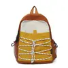 Mochila Pequena de Cor Contrastante Estilo Coreano para Mulheres, Mochila Leve de Montanhismo, Mochila Fitness para Caminhada, Mochila Escolar Pequena para Esportes de Caminhada e Ciclismo