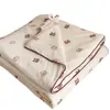Colcha de Verano de Algodón Tejido de Soya Grado A con Dibujos Animados, Lavable a Máquina, Adecuada para Niños y Estudiantes, Colcha de Verano para Dormitorio con Aire Acondicionado, Colcha Delgada