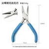Pinzas para Joyería a Prueba de Óxido Multicolores Niqueladas de Venta Caliente Transfronteriza Juego de Tres Piezas Mini Pinzas Pinzas Pequeñas de Precisión Manual para Bricolaje