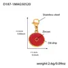 Pulseira Ins Cubo de Açúcar Esmalte de Aço Inoxidável Zircônia Peixe Pequeno Colorido Moda Versátil Joia Banhada a Ouro Real 18K