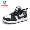 2026 Zapatos Nuevos de Algodón de Dos Capas para Niños aj Niños Bobodou Zapatos de Tabla Forrados de Terciopelo Zapatos para Niños Zapatos Deportivos de Caña Alta Superficie de Cuero Otoño Invierno