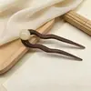 Grampo de Cabelo Redondo Irregular em Forma de U Retrô, Estiloso e Simples, Acessório de Cabelo Moderno e Versátil com um Toque de Luxo Leve e Sofisticado
