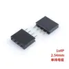 Passo 2,54MM fileira única plug reto header fêmea 1*3P/4/5/6/7/8/10/16-40P