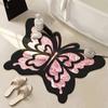 Tapete de Chão de Terra de Diatomáceas Simples Transfronteiriço, Tapete Floral Antiderrapante de Forma Irregular para Banheiro, Tapete de Chão Absorvente de Água e Secagem Rápida para Entrada de Banheiro