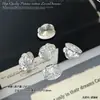 Decoración para Uñas Bola de Pedrería Apilada Acabado de Copa Sin Base de Circonita Súper Brillante Blanco Cuadrado Grueso Huevo de Paloma Azúcar de Roca Uñas Apiladas Pedrería Apilada