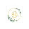 Servilletas de Papel Temáticas de Cumpleaños en Negro Oro y Oro Rosa, Temáticas por Edad, para Jubilación, Nacimiento de Bebé, Compromiso, Servilletas de Fiesta con Gradiente de Colores