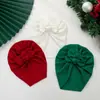 Gorro de punto liso para bebé transfronterizo con doble lazo, Gorro para bebé estilo indio, Gorro suave de algodón acanalado para bebé, Estilo Ins