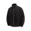 Rumeng Marca de moda universitaria estilo japonés chaqueta simple versátil con cuello alto para hombres y mujeres, prenda exterior casual holgada para adolescentes en otoño