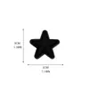 Parches pequeños de estrella de cinco puntas de PVC Qiu Niu, parches de goma 3D para zapatos, sombreros y mochilas, accesorios de Velcro, en stock