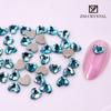 Lago Azul Nail Art Em Forma De Diamante Lágrimas De Sereia Azul Gelo Plano Em Forma De Diamante Fundo Dourado Nail Art Enfeites De Diamante