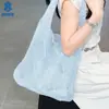 Bolsa Cruzada Versátil Estilo Coreano Nueva al por Mayor, Bolsa Tejida, Bolso Tote Casual de Moda, Bolso de Lona para Mujer
