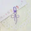 Princesa fugitiva fofa chaveiro de laço acessório pingente material de decoração com contas DIY simples atacado