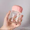 Frete grátis! Copo de vidro em formato de leite, item de presente, mini copo transparente para café/leite de soja, copo de água portátil para mulheres, copo para milk tea
