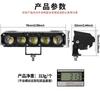 Faróis de carro modificados cross-border holofotes de cinco olhos luzes de motocicleta luz amarela e branca farol alto e baixo holofotes de LED à prova d'água para motocicleta externos