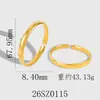 Pulsera abierta Corazón de Loto con parte trasera plana, estilo étnico, acabado en oro arena mate, anillo abierto liso, cobre chapado en oro, pulsera con acabado mate