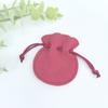 Mini Bolsa de Calabaza, Collar con Anillo, Bolsa para Guardar Pulseras, Conveniente para Llevar, Mini Bolsa de Empaque de Cuero de Microfibra