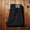 Calça HG primavera/verão fina de alta qualidade masculina confortável versátil microelástica cinco bolsos sarja reta slim fit business casual