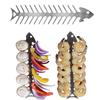 Pincho de barbacoa nuevo de acero inoxidable transfronterizo para bricolaje, brochetas de espina de pescado, herramientas para carne, utensilios de barbacoa, parrilla de barbacoa, red para barbacoa