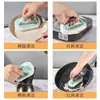 Cepillo limpiador de azulejos para baño y cocina, removedor de manchas para lavabos de vidrio, limpiador de superficies para ollas y estufas de pared, herramienta limpiadora de azulejos de cocina