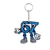 Chaveiro Elemento 67 Roubo Cerebral Transfronteiriço Padrão Pingente Acrílico Liso Pingente Plano para Mochila