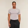Camiseta de Manga Corta Ajustada para Hombre GYMSHARK New Muscle Shark para Deportes, Ropa Casual, Fitness, Running y Entrenamiento