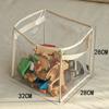 Ins Versión Coreana Transparente Cubo de Almacenamiento de Peluches para Niños Gran Capacidad Caja de Almacenamiento para Muñecas Bloques de Construcción Lego Bolsa de Almacenamiento
