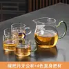 Tetera a prueba de explosiones, engrosada, de vidrio de borosilicato alto, con forma de luna, con colador de té integrado, gran capacidad y un diseño moderno para servir té