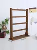 Soporte de exhibición para llaveros, estante de exhibición de joyería de madera maciza con ganchos, perchero para colgar accesorios pequeños, soporte de exhibición para pendientes, exhibidor de pulseras