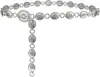 Cadena de Cintura Metálica de Flor Retro para Mujer Moda Simple Versátil Decoración de Cadena para Vestidos El Más Vendido de Amazon
