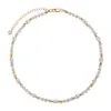 Collar de estrella de mar y perlas de temperamento de lujo ligero estilo coreano para mujer, moda, diseño simple de nicho, cadena para la clavícula de doble capa versátil
