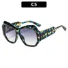Gafas de sol poligonales de nueva moda transfronterizas, lujo ligero europeo y americano, gafas decorativas simples y casuales, gafas de sol de celebridad de internet para pasarela