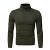 Ropa interior transfronteriza europea y americana para hombre, otoño e invierno, forro polar, cuello alto, manga larga, jersey para hombre, camisa base cálida, parte superior del cuerpo