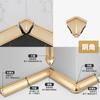 Tiras de Borde de Esquina Interior de Aleación de Aluminio Personalizadas, Canaletas Triangulares de Esquina, Líneas Decorativas de Techo Metálico, Tiras de Borde
