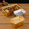 Estufa Rectangular de Acero Inoxidable para Conservación de Calor de Barbacoa Estufa Calefactora Estufa de Alcohol Estufa Parrilla Estufa para Brochetas Estufa de Barbacoa
