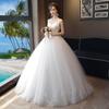 Fotografía de Viajes Vestido de Novia Cintura Alta Novia Vestido de Novia Largo hasta el Suelo Blanco Sencillo Ajustado Favorecedor Personaje Principal Nuevo Modelo de Verano 2026