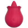 Nuevo huevo vibrador con forma de flor de calabaza y rosa de Amazon con función de lamer lengua y succión, un dispositivo de automasaje erótico femenino