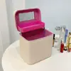 Bolsa de Cosméticos Bolsa de Almacenamiento, Caja de Almacenamiento de Cosméticos de Cáscara Dura de Gran Capacidad, Maleta de Viaje, Brocha de Maquillaje, Portátil e Impermeable