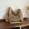 Bolsa Casual de Tecelagem Vazada Bolsa de Praia Feminina 2026 Lã Nova Grande Capacidade Bolsa Tote de Tricô Bolsa de Ombro Primavera Verão