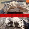 Escultura en Piedra Bestia Absorbente de Agua Patas de Mesa de Té Mármol Blanco Bestia Repelente al Agua Oficina Mesa de Café de Piedra Creativa Patas de Mesa de Té Adorno de Patio