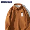 Verano Simple Estilo Japonés Versátil Moderno Juvenil Moda 2023 Nueva Camisa Polo de Manga Larga para Hombre