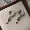 Pendientes Colgantes Vintage Cabeza de Gato Zircón Moda para Mujer Estilo Punk Personalizado Combinación con Todo Pendientes de Alta Gama 2024 Nueva Llegada