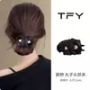 Pinza de plátano voluminizadora grande, pinza vertical, pinza para el pelo de lunares de moda coreana para mujer, accesorio para el pelo de lujo ligero de alta gama